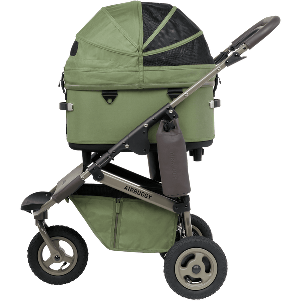 AirBuggy DOME 3 Premier Pet Stroller & Travel System | Self-Standing | Slim Fold-Pet Stroller-AirBuggy- Silver Circle Pets