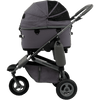 AirBuggy DOME 3 Premier Pet Stroller & Travel System | Self-Standing | Slim Fold-Pet Stroller-AirBuggy- Silver Circle Pets