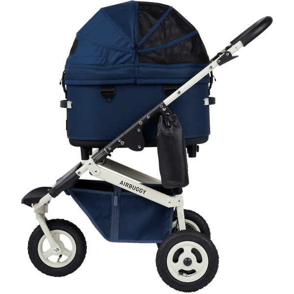 AirBuggy DOME 3 Premier Pet Stroller & Travel System | Self-Standing | Slim Fold-Pet Stroller-AirBuggy- Silver Circle Pets