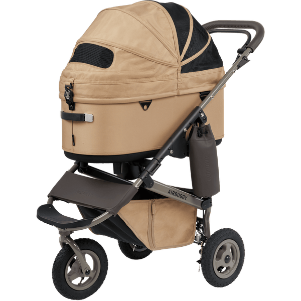 AirBuggy DOME 3 Premier Pet Stroller & Travel System | Self-Standing | Slim Fold-Pet Stroller-AirBuggy- Silver Circle Pets