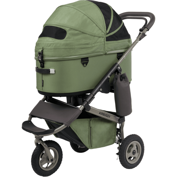 AirBuggy DOME 3 Premier Pet Stroller & Travel System | Self-Standing | Slim Fold-Pet Stroller-AirBuggy- Silver Circle Pets