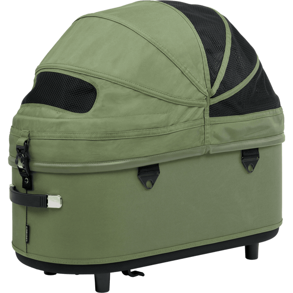 AirBuggy DOME 3 Premier Pet Stroller & Travel System | Self-Standing | Slim Fold-Pet Stroller-AirBuggy- Silver Circle Pets