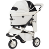 AirBuggy DOME 3 Premier Pet Stroller & Travel System | Self-Standing | Slim Fold-Pet Stroller-AirBuggy- Silver Circle Pets