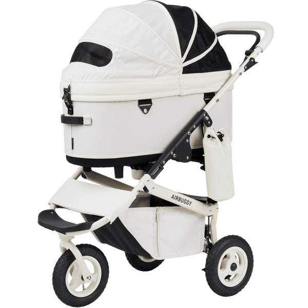 AirBuggy DOME 3 Premier Pet Stroller & Travel System | Self-Standing | Slim Fold-Pet Stroller-AirBuggy- Silver Circle Pets
