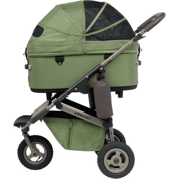 AirBuggy DOME 3 Premier Pet Stroller & Travel System | Self-Standing | Slim Fold-Pet Stroller-AirBuggy- Silver Circle Pets