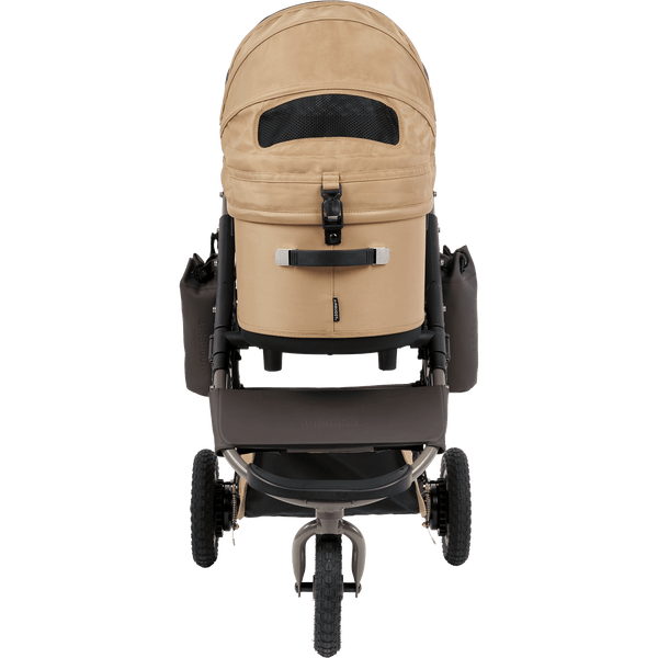 AirBuggy DOME 3 Premier Pet Stroller & Travel System | Self-Standing | Slim Fold-Pet Stroller-AirBuggy- Silver Circle Pets
