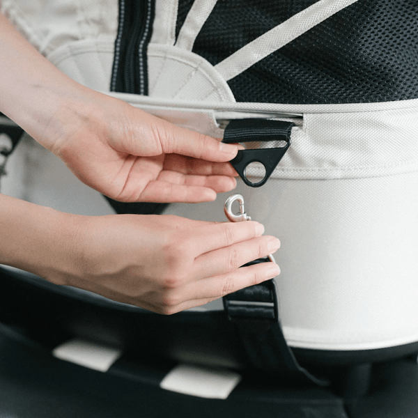 AirBuggy Dome ISOFIX Belt Set-Dog Car Seat Belt-AirBuggy- Silver Circle Pets
