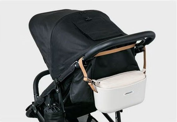 AirBuggy E-Organiser | Pet Stroller Handlebar Bag | Removable Inner Pouch-Pet Stroller Accessory-AirBuggy- Silver Circle Pets