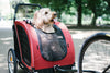AirBuggy Nest Dog Bike Trailer & Pet Stroller | Spacious Cot | Slim Fold-Dog Bike Trailer-AirBuggy- Silver Circle Pets