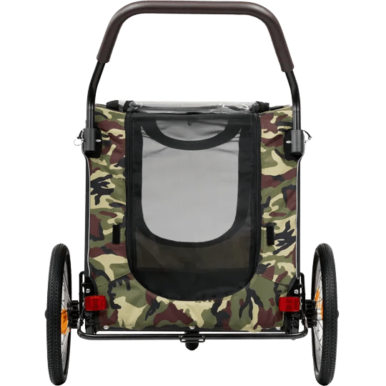 AirBuggy Nest Dog Bike Trailer & Pet Stroller | Spacious Cot | Slim Fold-Dog Bike Trailer-AirBuggy- Silver Circle Pets
