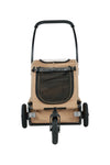 AirBuggy Twinkle Pet Stroller | Ground-Level Entry-Pet Stroller-AirBuggy- Silver Circle Pets