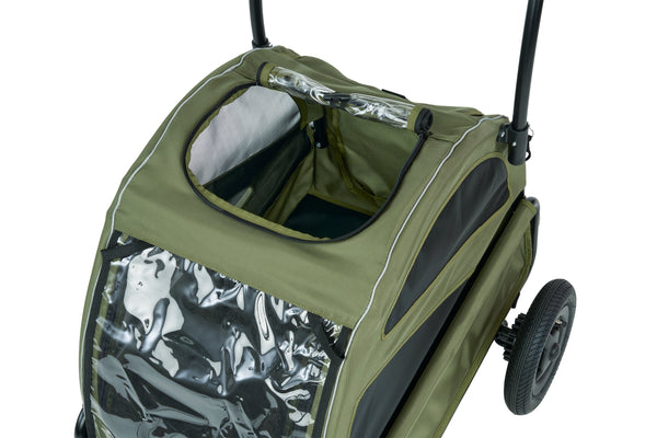 AirBuggy Twinkle Pet Stroller | Ground-Level Entry-Pet Stroller-AirBuggy- Silver Circle Pets