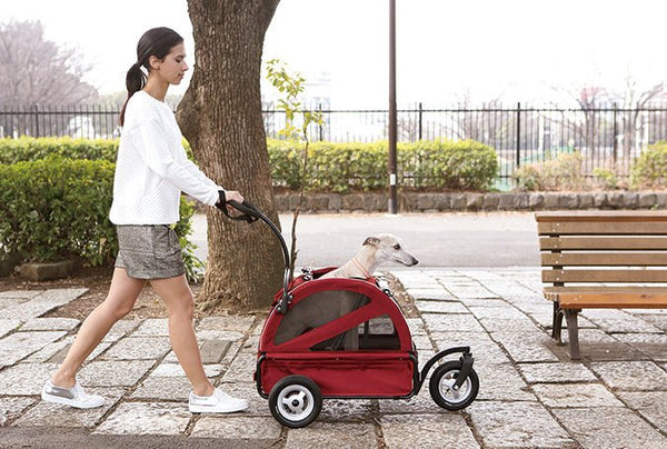 AirBuggy Twinkle Pet Stroller | Ground-Level Entry-Pet Stroller-AirBuggy- Silver Circle Pets