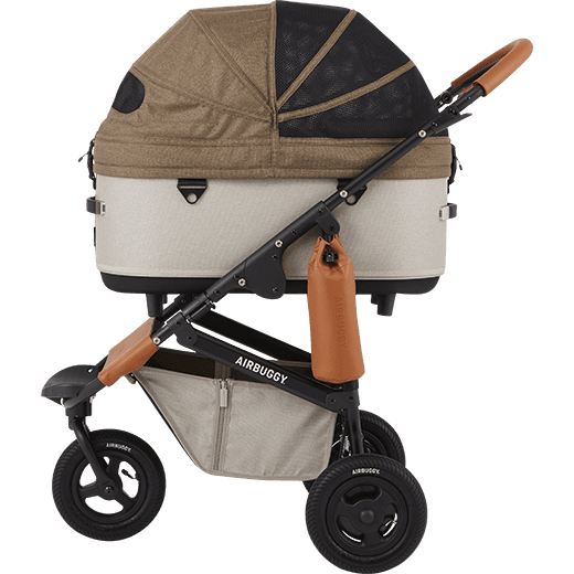 AirBuggy DOME 3 Brake Pet Stroller & Travel System | Handbrake | Slim Fold