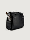 Arnold & Co The Classic | Leather Pet Carrier-Pet Carrier-Arnold & Co- Silver Circle Pets