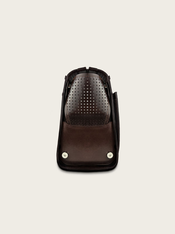 Arnold & Co The Classic | Leather Pet Carrier-Pet Carrier-Arnold & Co- Silver Circle Pets