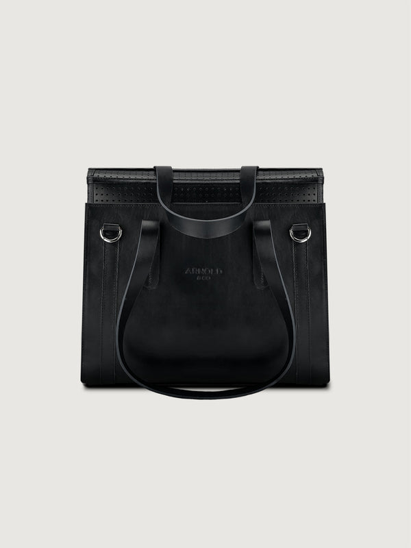 Arnold & Co The Classic | Leather Pet Carrier-Pet Carrier-Arnold & Co- Silver Circle Pets