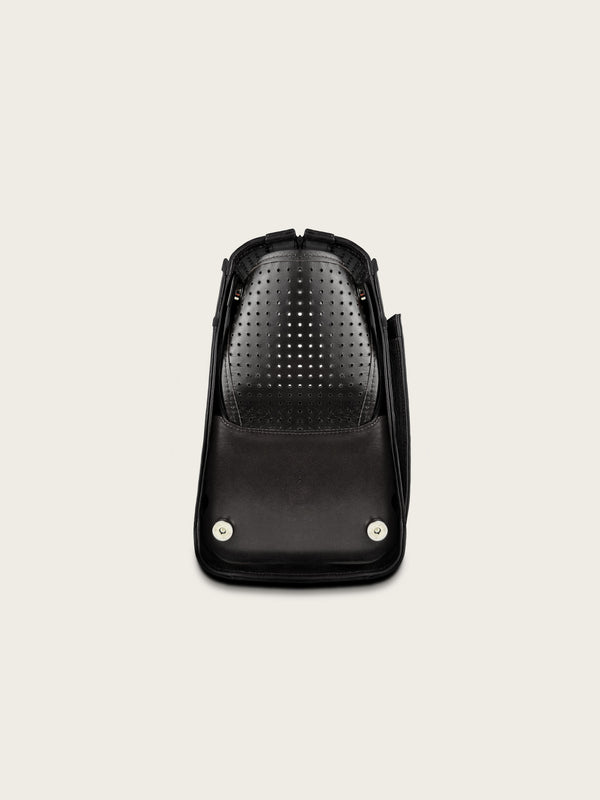 Arnold & Co The Classic | Leather Pet Carrier-Pet Carrier-Arnold & Co- Silver Circle Pets