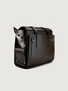 Arnold & Co The Classic | Leather Pet Carrier-Pet Carrier-Arnold & Co- Silver Circle Pets