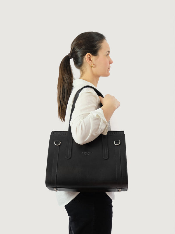 Arnold & Co The Classic | Leather Pet Carrier-Pet Carrier-Arnold & Co- Silver Circle Pets