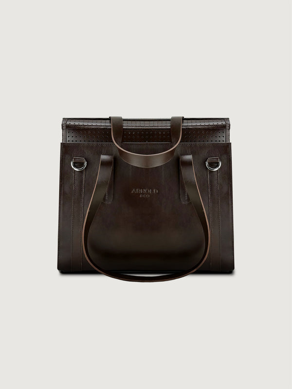 Arnold & Co The Classic | Leather Pet Carrier-Pet Carrier-Arnold & Co- Silver Circle Pets