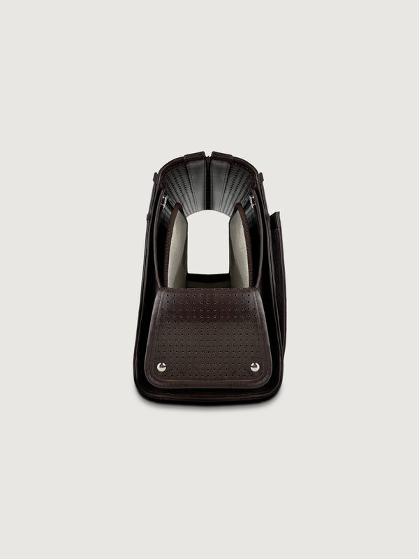 Arnold & Co The Classic | Leather Pet Carrier-Pet Carrier-Arnold & Co- Silver Circle Pets