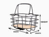 AtranVelo DUO AVS Pet Bike Basket-Pet Accessories-AtranVelo- Silver Circle Pets