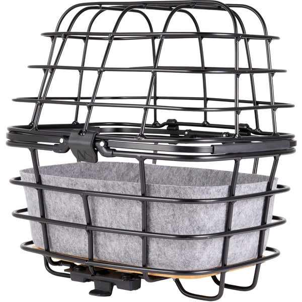 AtranVelo DUO Pet Bike Basket Cover Incl. INFILL-Pet Accessories-AtranVelo- Silver Circle Pets