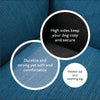 Baker & Bray Eco Luxe Orthopaedic Luxury Dog Bed-Dog Beds-Barker & Bray- Silver Circle Pets