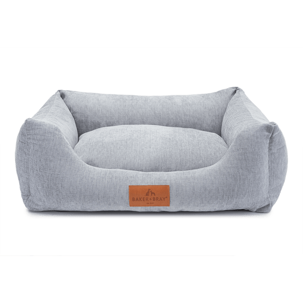 Baker & Bray Eco Luxe Orthopaedic Luxury Dog Bed-Dog Beds-Barker & Bray- Silver Circle Pets