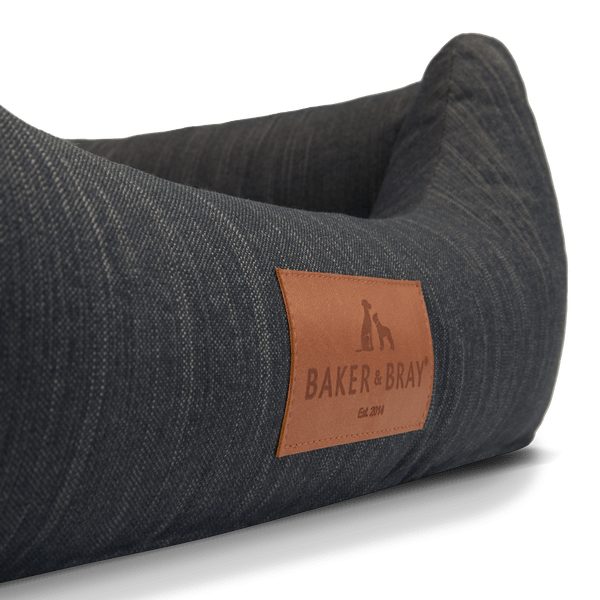 Baker & Bray Eco Luxe Orthopaedic Luxury Dog Bed-Dog Beds-Barker & Bray- Silver Circle Pets