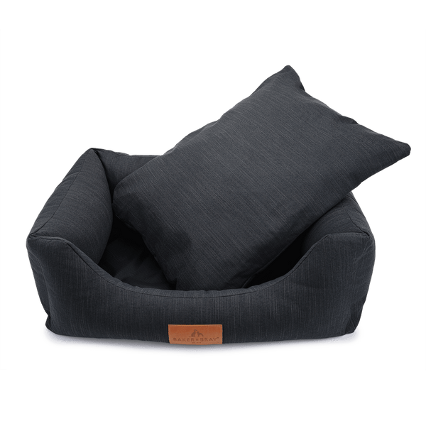 Baker & Bray Eco Luxe Orthopaedic Luxury Dog Bed-Dog Beds-Barker & Bray- Silver Circle Pets
