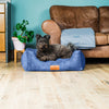 Baker & Bray Eco Luxe Orthopaedic Luxury Dog Bed-Dog Beds-Barker & Bray- Silver Circle Pets