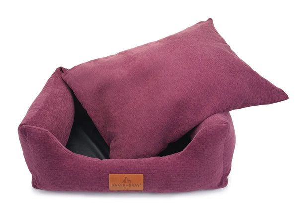 Baker & Bray Eco Luxe Orthopaedic Luxury Dog Bed-Dog Beds-Barker & Bray- Silver Circle Pets
