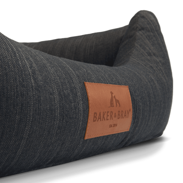 Baker & Bray Eco Luxe Orthopaedic Luxury Dog Bed-Dog Beds-Barker & Bray- Silver Circle Pets