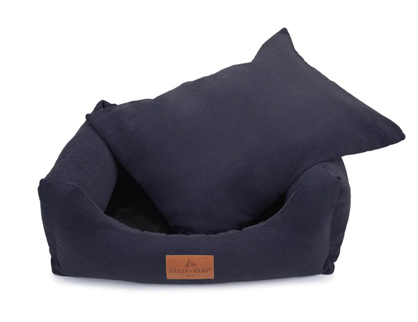 Baker & Bray Eco Luxe Orthopaedic Luxury Dog Bed-Dog Beds-Barker & Bray- Silver Circle Pets