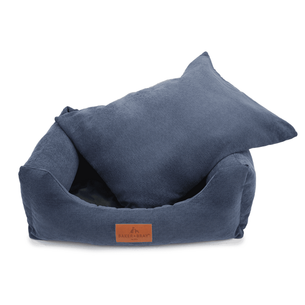 Baker & Bray Eco Luxe Orthopaedic Luxury Dog Bed-Dog Beds-Barker & Bray- Silver Circle Pets