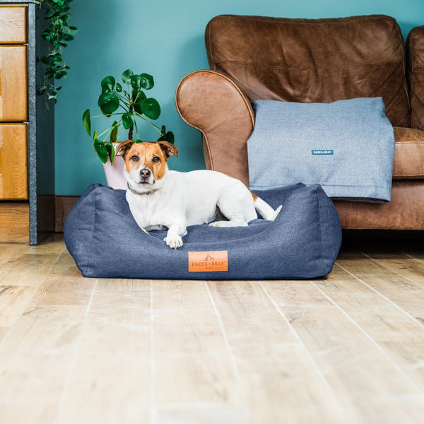 Baker & Bray Eco Luxe Orthopaedic Luxury Dog Bed-Dog Beds-Barker & Bray- Silver Circle Pets