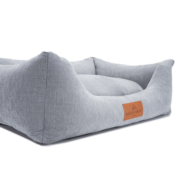 Baker & Bray Eco Luxe Orthopaedic Luxury Dog Bed-Dog Beds-Barker & Bray- Silver Circle Pets