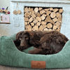 Baker & Bray Eco Luxe Orthopaedic Luxury Dog Bed-Dog Beds-Barker & Bray- Silver Circle Pets