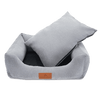 Baker & Bray Eco Luxe Orthopaedic Luxury Dog Bed-Dog Beds-Barker & Bray- Silver Circle Pets