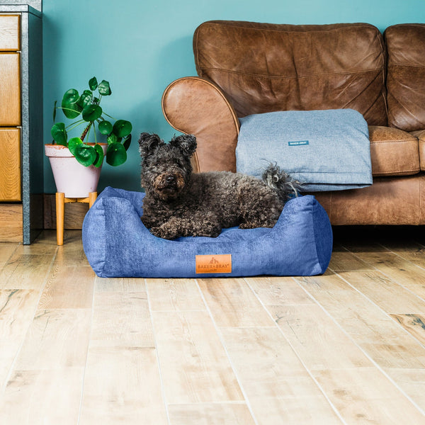 Baker & Bray Eco Luxe Orthopaedic Luxury Dog Bed-Dog Beds-Barker & Bray- Silver Circle Pets