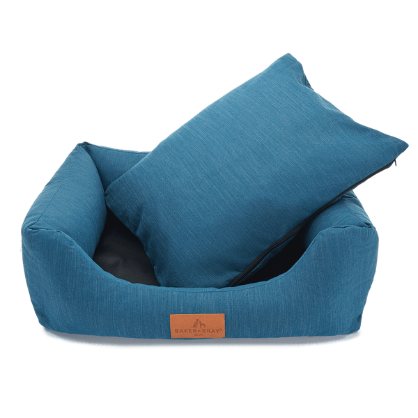 Baker & Bray Eco Luxe Orthopaedic Luxury Dog Bed-Dog Beds-Barker & Bray- Silver Circle Pets