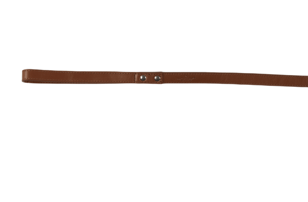 Baker & Bray Sustainable Designer Leather Dog Collar & Lead Set | Brown-Dog Collar & Lead-Barker & Bray- Silver Circle Pets
