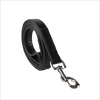 Baker & Bray Sustainable Designer Leather Dog Lead | Black-Dog Leash-Baker & Bray- Silver Circle Pets
