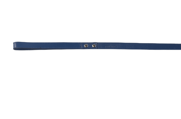 Baker & Bray Sustainable Leather Dog Collar & Lead Set | Navy-Dog Collar & Lead-Baker & Bray- Silver Circle Pets