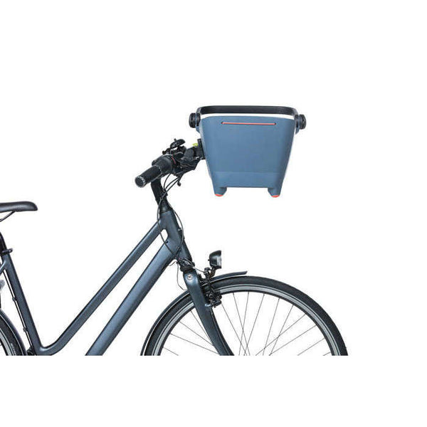 Basil Buddy KF Dog Bike Front Basket-Pet Accessories-Basil- Silver Circle Pets