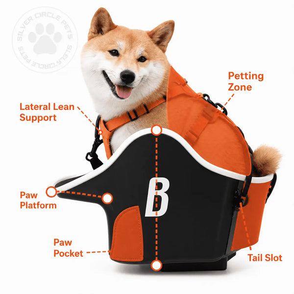 Brook & Breeze Canine Copilot Dog Bike Seat | Fittings Included