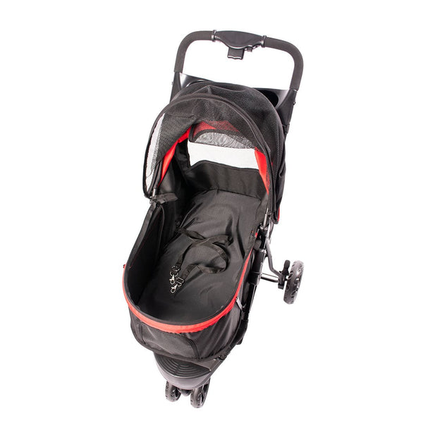 Buddies on the Go! 3-Wheel Pet Buggy | 20% Off-Pet Strollers-Buddies on the go!- Silver Circle Pets