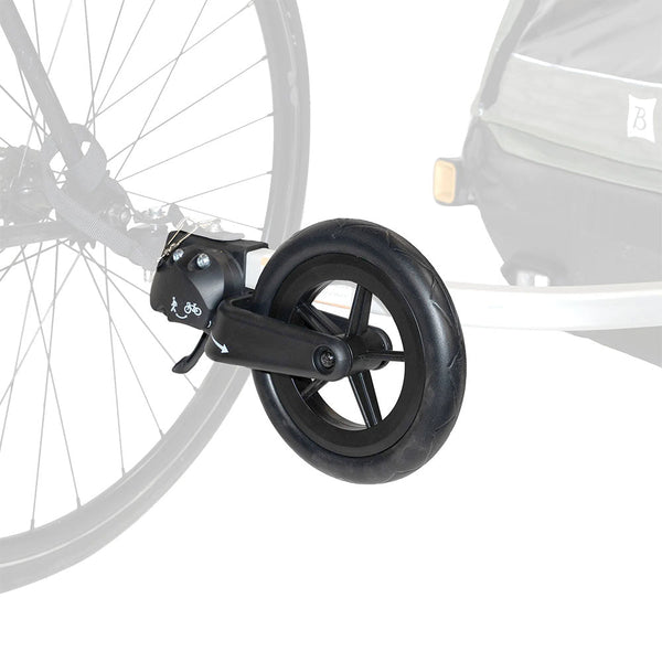 Burley 1 Wheel Stroller Kit-Pet Stroller Wheel Kit-Burley- Silver Circle Pets